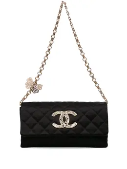 CHANEL Pre-Owned: Чёрный клатч 