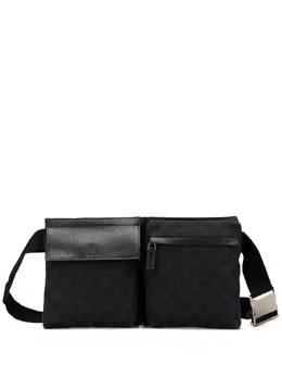 Gucci Pre-Owned: Чёрная поясная сумка 