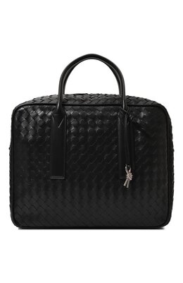 Bottega Veneta: Чёрная дорожная сумка 
