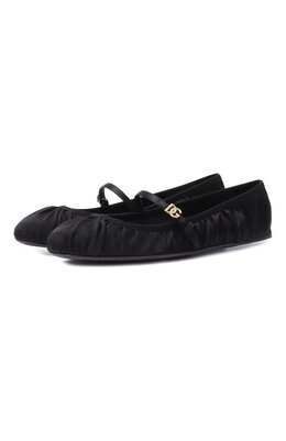 Dolce & Gabbana: Чёрные балетки  Vally