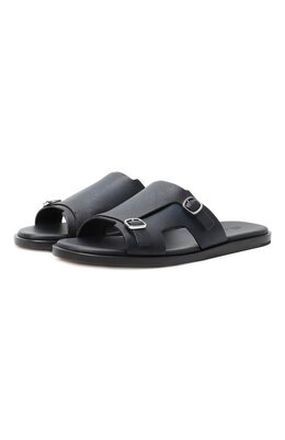 Santoni: Синие шлёпанцы 