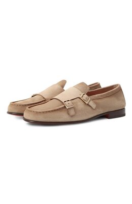 Santoni: Бежевые туфли 