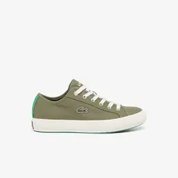 LACOSTE: Кеды цвета хаки 