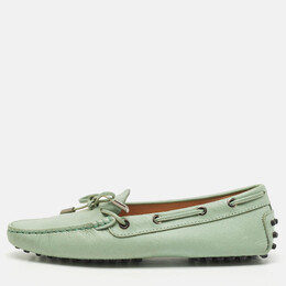 Tod's: Зелёные мокасины  Gommino