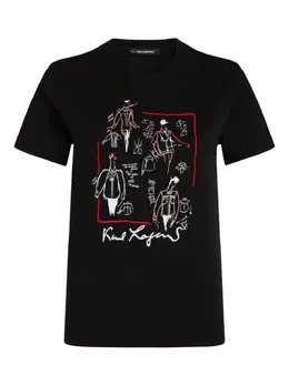 Karl Lagerfeld: Чёрная футболка  Karl