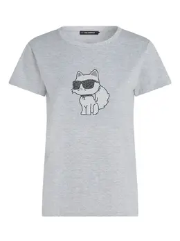 Karl Lagerfeld: Светлая футболка  Choupette