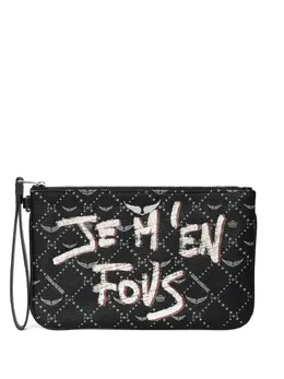 Zadig&Voltaire: Чёрный клатч  Monogram
