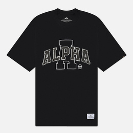 Alpha Industries: Чёрная футболка 