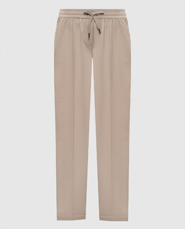 Brunello Cucinelli: Бежевые брюки 