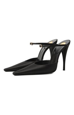 Saint Laurent: Чёрные сабо 