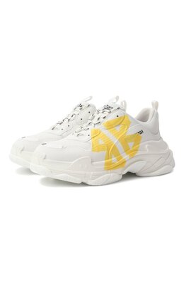 Balenciaga: Белые кроссовки  Triple S