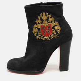 Christian Louboutin: Чёрные ботинки 