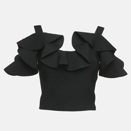 Alexander McQueen: Чёрный топ 