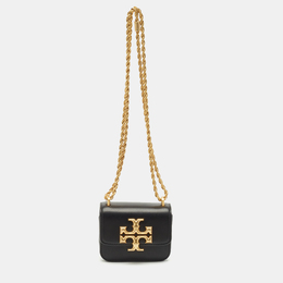 Tory Burch: Чёрная сумка через плечо  Eleanor