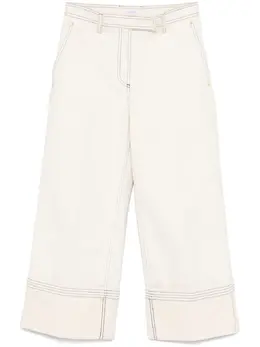 Thom Browne: Бежевые джинсы 