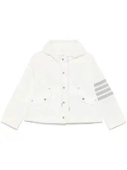 Thom Browne: Белая куртка  4-Bar