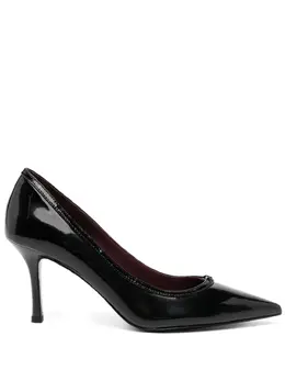Tory Burch: Чёрные туфли  Double T