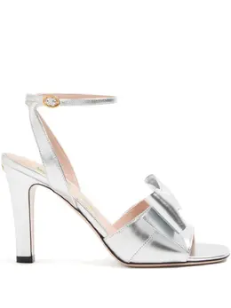 Valentino Garavani: Серебристые сандалии 