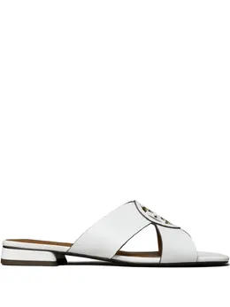 Tory Burch: Белые сандалии  Miller
