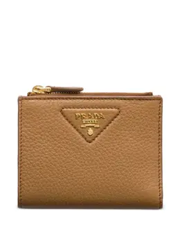 Prada: Коричневый кошелёк 