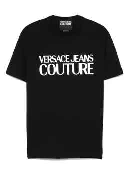 Versace Jeans Couture: Чёрная футболка 
