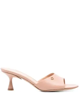 Gianvito Rossi: Бежевые сабо 
