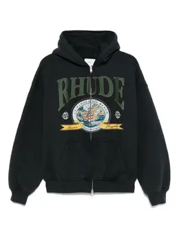 RHUDE: Чёрная толстовка 