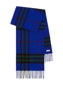 Burberry: Голубой шарф 