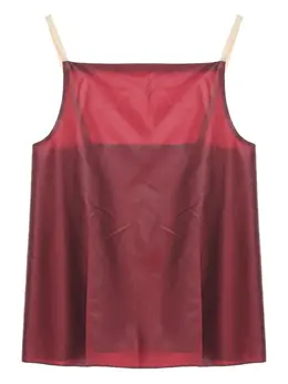 Carven: Атласная майка 