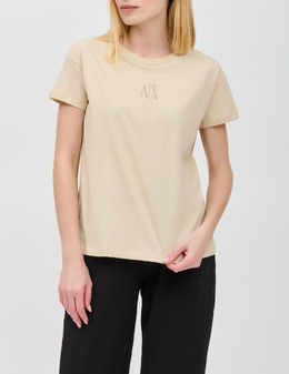 ARMANI EXCHANGE: Бежевая футболка 