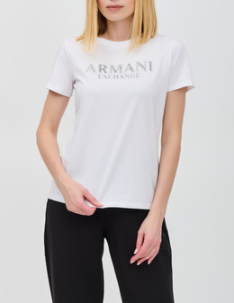 ARMANI EXCHANGE: Белая футболка 