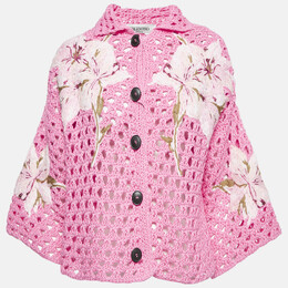 Valentino: Розовый кардиган  Crochet