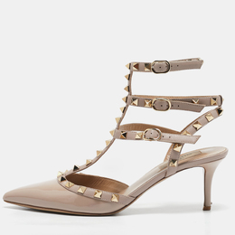 Valentino: Бежевые туфли  Rockstud