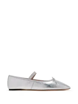 Loeffler Randall: Серебристые балетки 
