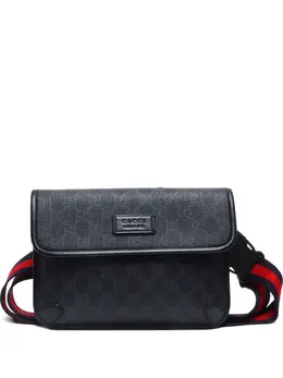 Gucci Pre-Owned: Чёрная поясная сумка 