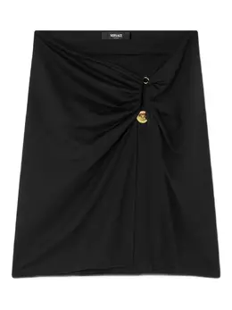 Versace: Чёрная юбка  Safety Pin