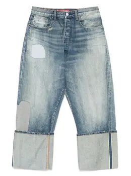 Junya Watanabe MAN: Голубые джинсы 
