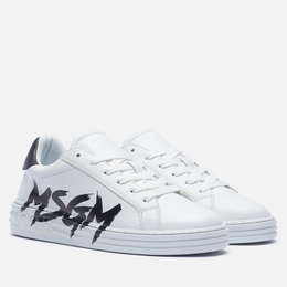 MSGM: Белые кроссовки 