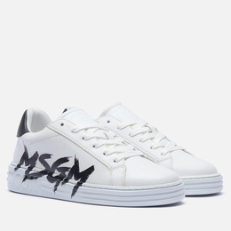 MSGM: Белые кроссовки 