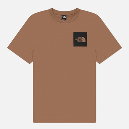 The North Face: Коричневая футболка  Fine