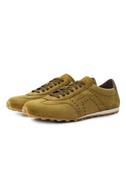 Santoni: Кроссовки цвета хаки 