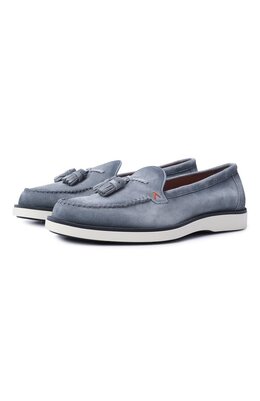 Santoni: Голубые туфли 