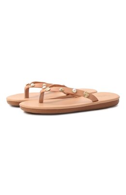 Ancient Greek Sandals: Бежевые шлёпанцы  Saionara