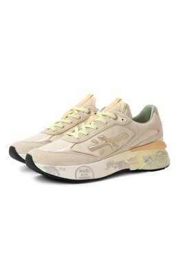 Premiata: Бежевые кроссовки 