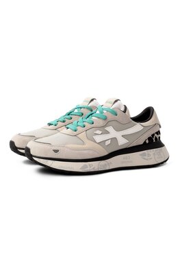 Premiata: Серые кроссовки 