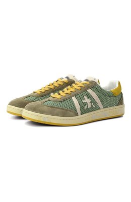 Premiata: Кеды цвета хаки 