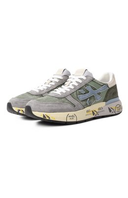 Premiata: Кроссовки  Mick цвета хаки