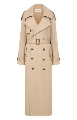 Saint Laurent: Хлопковый плащ 