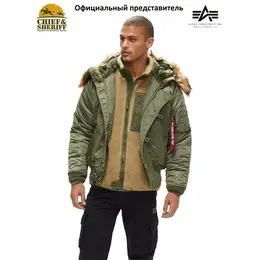 ALPHA INDUSTRIES: Зелёная куртка 