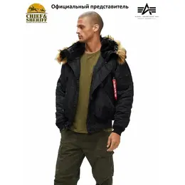 ALPHA INDUSTRIES: Чёрная куртка 